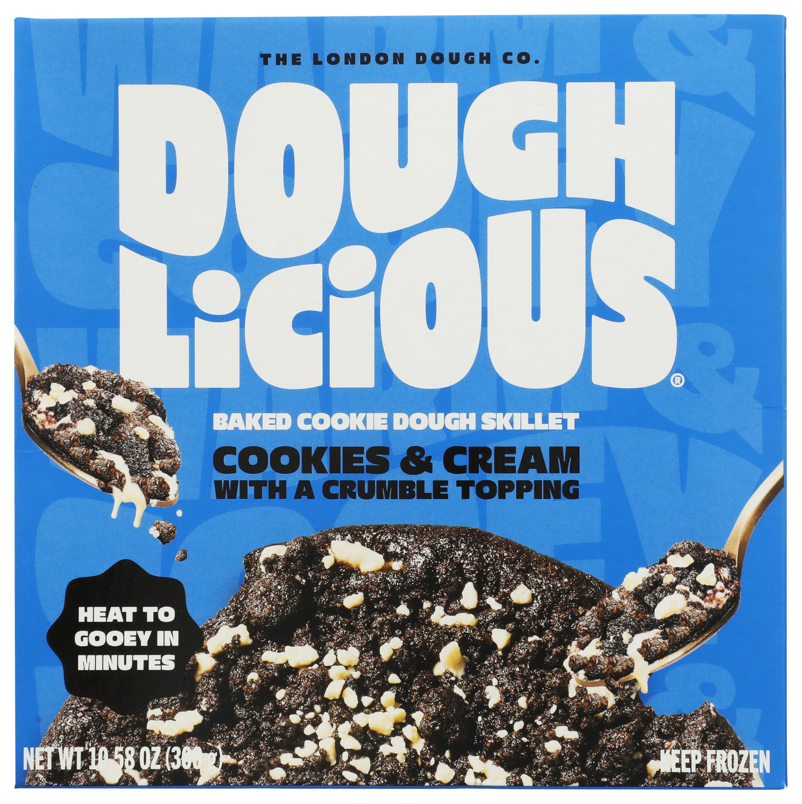 DOUGHLICIOUS Cookies & Cream Cookie Dough Skillet with Crumble, 10.58 OZ