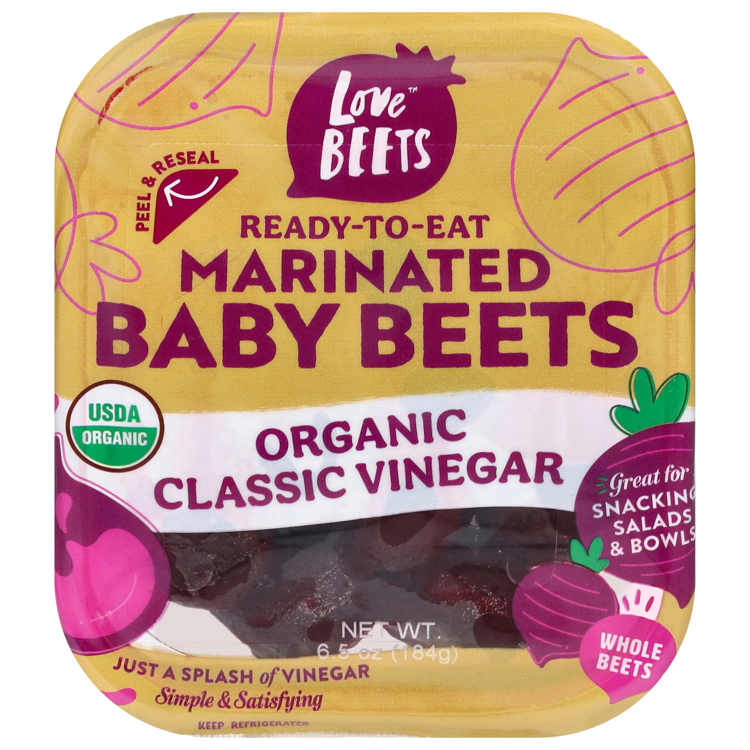 Love Beets Organic Classic Vinegar, 6.5 Ounce.