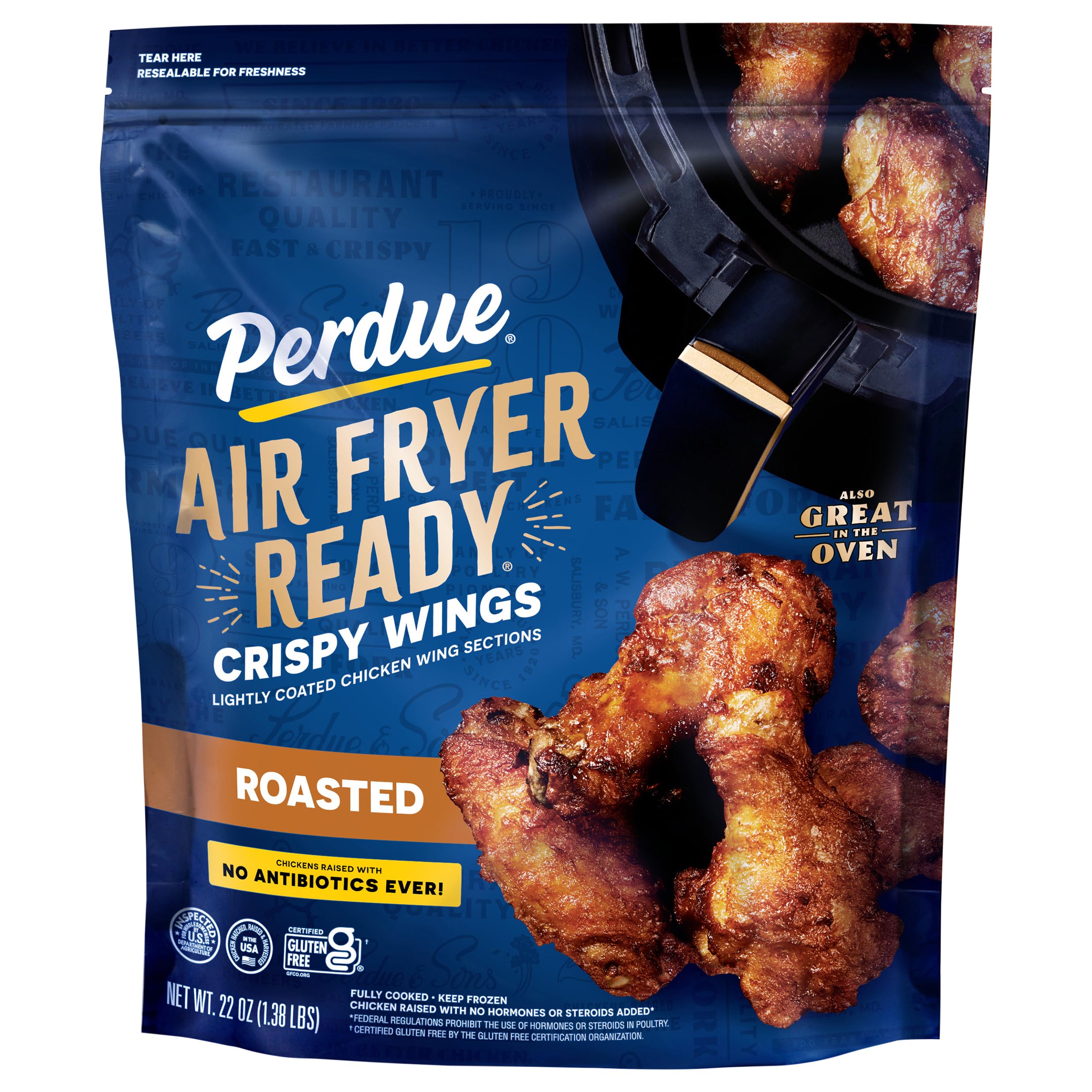 PERDUE® AIR FRYER READY® Roasted Crispy Chicken Wings, 22 oz.
