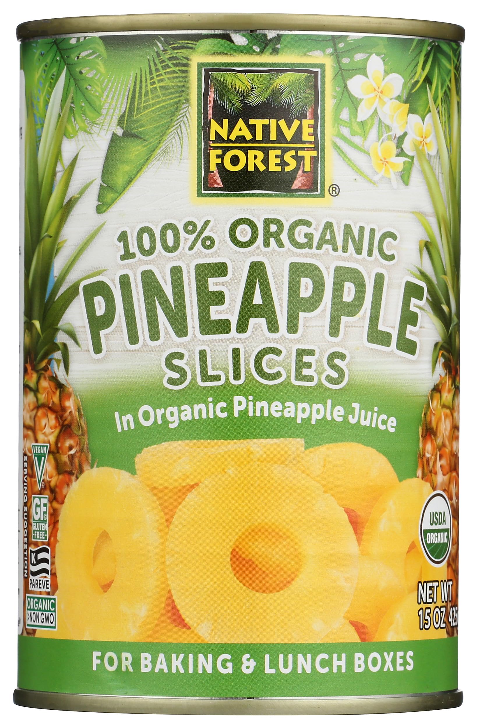 Native Forest Pineapple Slices Organic, 15 oz