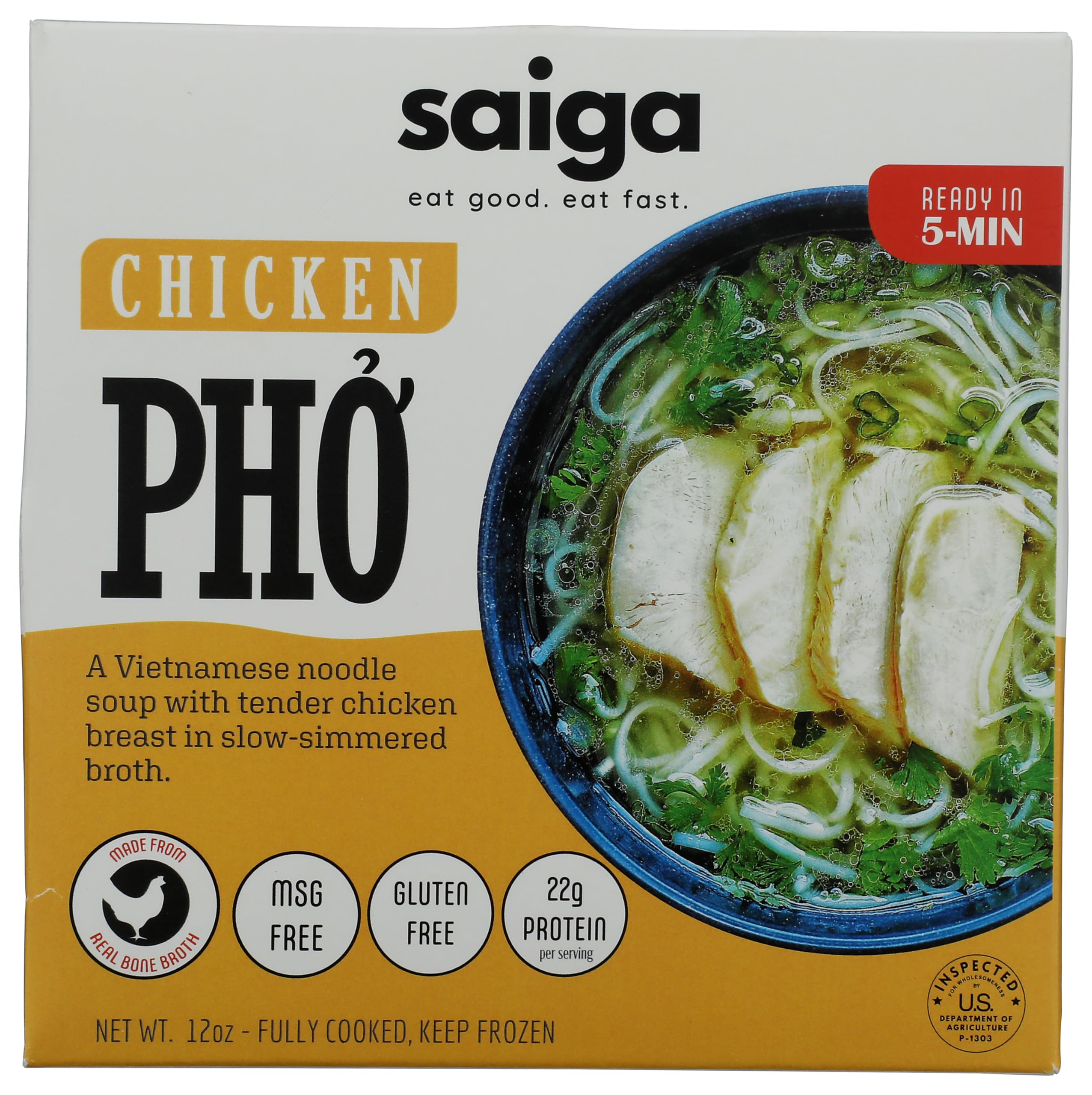 Saiga Foods Chicken Pho, 12 OZ