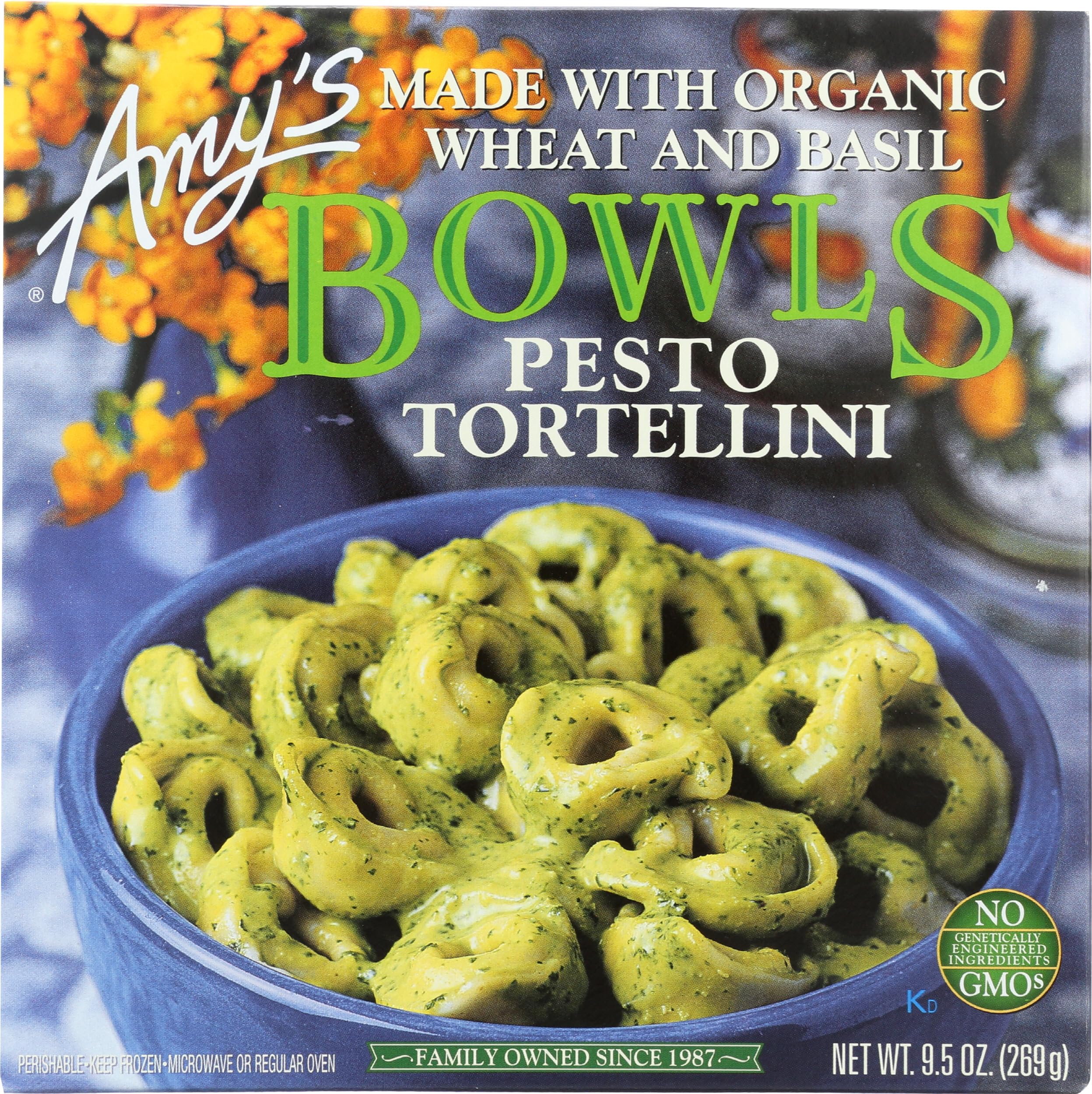 Amys, Bowl Tortellini Pesto, 9.5 Ounce